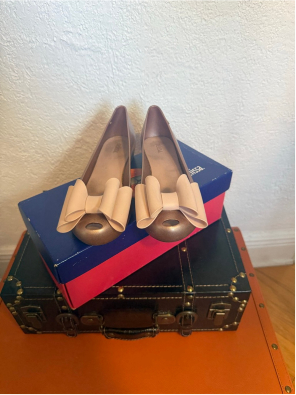 Used, Melissa Ultragirl Sweet IX bow shoes, size 8